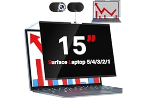 ZOEGAA Filtro Privacy da 15 pollici per Surface, Schermo Protettivo Magnetico Rimovibile per Surface Laptop 3/4/5