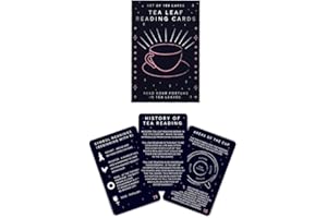 Gift Republic 100 Tea Leaf Reading Cards – Divination Deck for Beginners & Experienced Practitioners | Perfect for Tasseography & Fortune Telling | Easy-to-Use Guide to Tea Leaf Interpretation