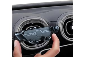 YIEDDE Car Phone Holder for Smart 453 451 Mercedes Benz A/B/C/E/S Mini Cooper Audi-TT Ford Jeep Suzuki Mustang Wrangler Swift Round Vents Mount for All Circular Air Vents iPhone 16/15/14/13 Pro Max Galaxy