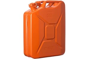 OXID7 Métal Jerricane Bidon à Carburant Orange 20 L 20 L