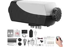 SPORTS FLYFREE 12V Air Diesel Heater, 5KW 10L Tank Parking Heater with Remote Control LCD Monitor for Truck, Car, Boat, Bus, Motorhomes (5KW, 10L Tank)