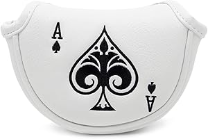 Abledance Cubierta de putter de golf de media mazo putter cubierta de cabeza magnética Club Protector para Odyssey, ,