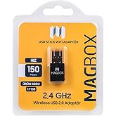 Mini Usb Stick Wifi Adapt&ouml;r, 7601 Chipset, 2.4GHz, 150 Mbps, HD Uydu Alıcı Uyumlu Usb Stick Wifi Adapt&ouml;r, 802.11N, Magbox