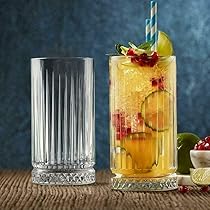 Set De 4 Grands Verres à Pied Pasabahçe 'Leafy' - 34 Cl (340 Ml), Hauteur 14 Cm, Pour Cocktails, Eau, Jus - 2