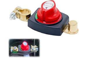 Interruttore Stacca Batteria 12V 24V 48V, SilverChry Interruttore Stacca Batteria Auto, Stacca Batteria Auto Rapido, Stacca Batteria 12v Per Auto, Barca, Moto, Veicoli, Camion