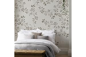 壁涂鸥 BACKGROUNDTURNOVER 117cm Leaf Vine Plantillas De Plantillas Plantilla De Mandala Reutilizables Para Decoración Plantillas Pintar Paredes Pintura Grande Patrón De Muebles Grandes Pared De Nicho Patrones De