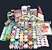 Full 60 Acrylic Powder Glitter Liquid Nail Art Kits Set Tip Brush Glue NAK-60A