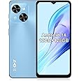 Xgody SIM Free Unlocked Mobile Phone Mate 70, 12GB+128GB/1TB Extension, 6.5" HD+ Display, Android 14 Smartphone, 5500mAh QC, Octa-core, 24MP+8MP Camera, 4G Dual SIM, Face ID, OTG (Blue)