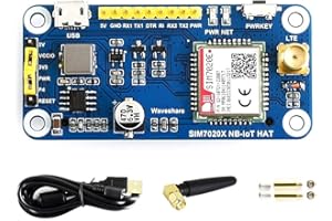 Waveshare NB-IoT Hat for Raspberry Pi and Jetson Nano Based on SIM7020E B1/B3/B5/B8/B20/B28 Bands for Europe Asia Africa Australia for Intelligent Instruments Asset Tracking Remote Monitoring…