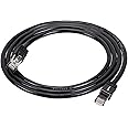 Amazon Basics RJ45 Cat 7 High-Speed Gigabit Ethernet Patch Internet Cable, 10Gbps, 600MHz - Black, 5-Foot (1.5M)