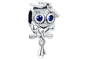 Annmors Animali Ciondolo Argento Sterling 925 con Pendenti per Braccialetti,Compatibile con Braccialetti e Collane europei, perfetto Regali per Moglie e Ragazze