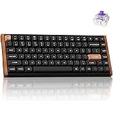 Keychron K2 HE RGB Manyetik Switch 2.4 GHz Kablosuz İngilizce Ahşap Kenarlı Siyah Klavye