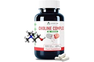 Alzuro Labs Choline Complex | Choline Bitartrate, Citicoline CDP & Phosphatidylserine | 120 Vegan Capsules | 4 Month Supply | Dietary Supplement for Brain & Focus Wellness | Lab Tested, GMP Certified