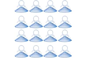 Donkivvy 40 ventosas transparentes de PVC sin ganchos, ventosas redondas de plástico adhesivo fuerte para coche, parasol, ventana, baño, cocina