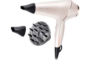 ‎REMINGTON Remington Haartrockner Profi Ionen PROluxe (2400W, 150km/h, 3 Stylingaufsätze, OPTIheat-Technologie für lang anhaltende Styling-Ergebnisse, Ionenpflege - Anti Frizz, langlebiger AC-Motor) AC9140