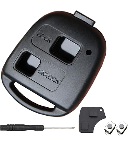 Coque Clé Pour Toyota Avalon Avensis Camry Corolla Prado RAV4 Yaris - 2 Boutons - Plip