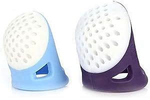 RSYHVG 4 Packs Thumb Guard Finger Protectors Sewing Thimble for Sewing Knitting Quilting Poke A Dot Book Cross Stitch