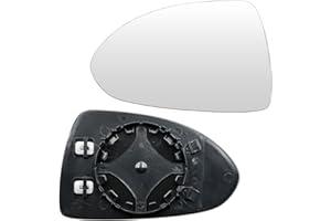 Convitex Wing Mirror Glass Left Side Heated Replacement for Vauxhall Corsa D 2006-2014 Corsa E 2014-2020 Corsa MK3 06-14 Corsa MK4 14-Onwards Corsavan MK3 Corsavan MK4 Car Buckle Passenger Near Side
