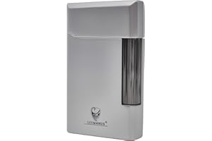 GERMANUS Zapalniczka, w pełni metalowa, srebrna, wytrzymała