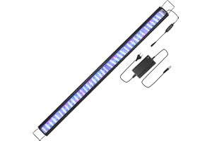 EINFEBEN Éclairage d'aquarium LED, éclairage LED d'aquarium RGB pour plantes aquatiques de 120-140 cm et aquariums d'eau douce, dimmable