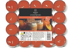 K KARGO21 8 Hours Burning Tealights and Scented Candles Pack, with Long Lasting Burning Wax, Having Multiple Refreshing Scents, Making it a Beautiful Gift Pack and a Decorative Accessory (Pumpkin & Chai)