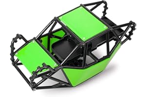 MY PET ELEPHANT RC Cage à débordement Rock Buggy Carrosserie pour 1/10 RC Crawler Car Axial SCX10 SCX10 II 90046 (vert)