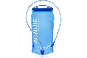 ACHSOO Bottiglie d'acqua Borraccia morbida pieghevole Vescica di idratazione Borsa di stoccaggio dell'acqua a tenuta stagna Zaino di idratazione Corsa Arrampicata Escursionismo