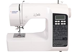 Jaguar 200SQ Computerised Sewing Machine, 200 Stitches, 9 Buttonholes, Includes Large Accessories Bundle