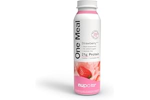 NUPO One Meal Strawberry – Ready-to-Drink Shake - Tasty meal replacement shake with 24 vitamins and minerals - High in protein - No added sugar - 12 x 330ml