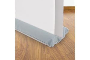 TGKYK - Burlete para puertas de 90 cm, tope para puerta de TGKYK con 6 juntas de puerta, burlete de doble cara para puerta a prueba de polvo, insonorizado, resistente al viento y a los insectos (gris)