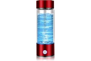 TITPLOLY Hydrogen Water Bottle 420 ml Ionized Water Generator SPE/PEM Technology 3 Minute Rapid Electrolysis Leakproof Hydrogen Water Machine for Metabolism/Improve Sleep/Anti Aging Hydrogen Bottle