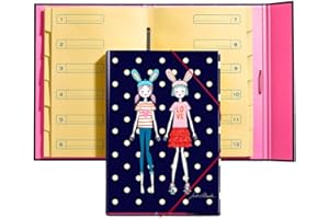 Miquelrius - Carpeta Separadores A4, Cubierta de Cartón Plastificado , Incluye 12 Separadores , Jordi Labanda , Colección Bunnity