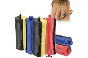 SEMME Bigodini Per Styling Capelli,6pcs Set Rulli Per Capelli Clip Per Permanente A Caldo Di Capelli Bigodini Per Permanente,Curling Styling Perms Strumento Con Rubber Band(#1(3cm/1.2inch))