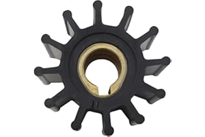 GHmarine Raw Water Pump Flexible Rubber Impeller Replace Jabsco Impeller 4568-0001