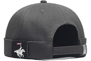 YAMEE Gorra Docker Hombre Docker Hat Mujer Beanie | Gorra de Trabajo Sombrero Docker para Hombre | Gorros portuarios Gorro Estibador Redondo Talla única (56-58cm)