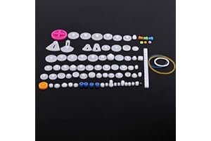 EJOYOUS Kunststoff Zahnräder Modellbau, Kleines Plastik Zahnrad Übersetzung Mini Motor Getriebe Zahnradsatz, Zahnrad Ersatzteile für DIY RC Rdron Auto Helikopter Modellhubschrauber Spielz (85 Arten Gear-Kit)