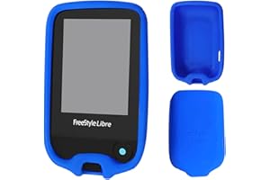 AOIBEELY Custodia in silicone per Abbott Freestyle Libre 1/2, materiale antiscivolo, custodia protettiva, vestibilità perfetta, colore: blu