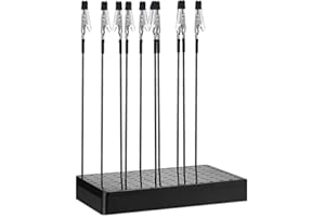 YUANHONGKEJI Spray Paint Clamps, Airbrush Holder Clamp, Model Making Tool, Painting Stand Base and 10 Pcs Alligator Clip Holder Stand for Hobby (Black)