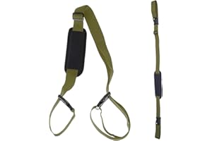 HASLED Cinghia Trasporto Universale 2 Pezzi - Tracolla Regolabile per Monopattino e Bicicletta - Verde Militare - Antiscivolo e Resistente