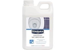 STARWAX Detartrant WC Broyeurs - 2L - Idéal Pour Détartrer Les WC Broyeur - Détartre Sans Altérer Le Mécanisme - Compatible avec les Fosses Septique - WC Chimique