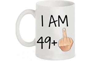 SAMAR Funny 50th Birthday Gift idea, 11 oz Coffee Mug for Men and Women Turning 50 Years Old as a Joke Birthday Celebration Cup, Dishwasher and Microwave friendly. Best Gift for Mum, dad, Teacher or anyone