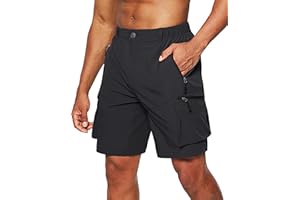 TANSOZER Tansoer Short Homme Ete Shorts de Travail Randonnée Trekking Shorts de Montagne, Bermuda Homme avec 5 Poches