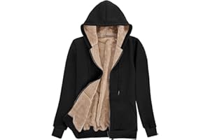 UMIPUBO Veste Polaire Femme Chaud Doublure Zippée à Capuche Hoodies Sweatshirt Veste à Manches Longues Automne Hiver Outerwear Sweats à Capuche