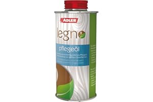 ADLER Legno Olio per la cura del legno - Olio per cura del legno universale, incolore, per legno di conifere e latifoglie in ambiente interno ed esterno - Incolore 250 ml