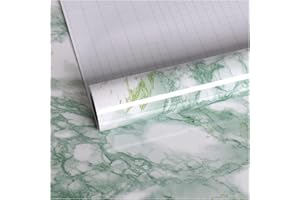 VEELIKE Vinilo Mármol Adhesivo Verde Papel Pintado Autoadhesivo Papel de Pared Impermeable Gris Papel Tapiz Paredes Papel Pared para Forrar Muebles para Decorar Dormitorio Sala Habitación 40cm x 300cm