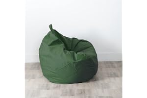 CHICKWING Copertura per Poltrona a Sacco, Chickw11 Pouf Portaoggetti per Bambini e Adulti, per Interni e Esterni, Senza Imbottitura, Sedia da Gaming Sedia da Giardino (Verde,70x80cm)