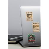 Ms Major Selection One Piece Wanted Tasarımlı D&uuml;z Kesim Sticker Seti - 2,60 Cm X 3,80 Cm 20 Adet Sticker
