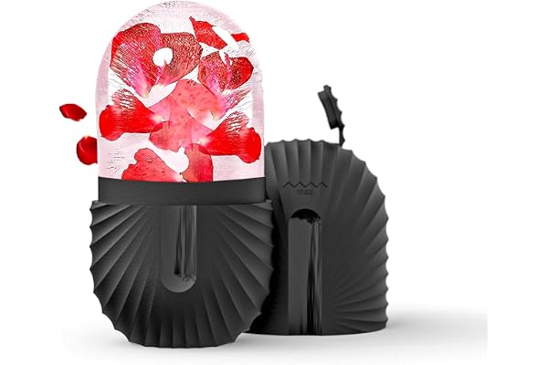 Joyeee Ice Roller, massage de glace pour les yeux, beauté du visage, soins de la peau compresse de glace rétrécit les pores réduit les poches améliore l'élasticité de la peau, noir