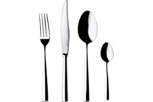 Guzzini Icons Set di Posate in Aciaio, Antonio Citterio with Toan Nguyen, 40 x 30 x h 4.5 cm, Cromato