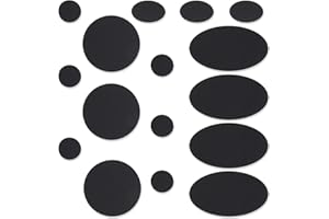 Skystuff 48 toppe adesive in nylon per riparare piumini, tende, capispalla, forma rotonda e ovale